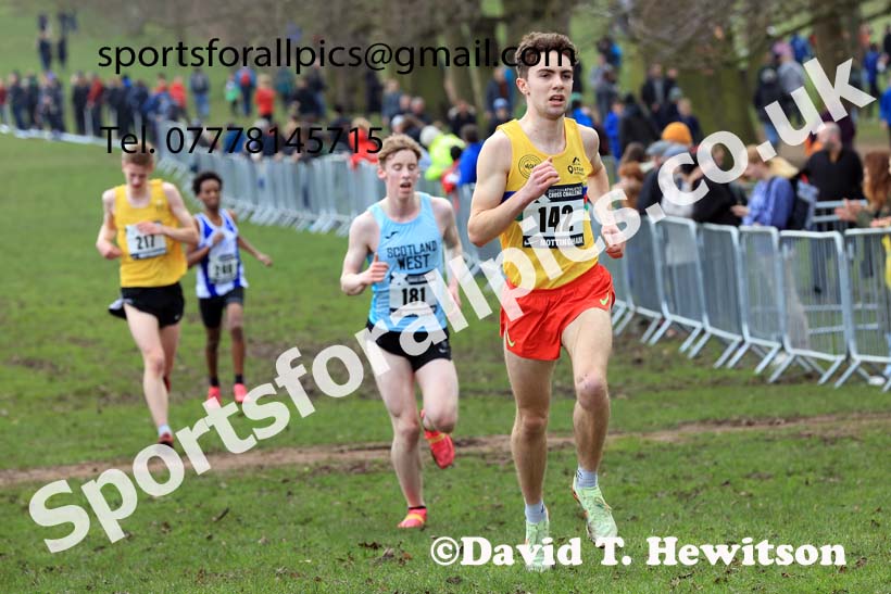 Mens Under-20s, 2024 CAU Inter Counties Cross Country Champs., Wollaton Park, Nottingham. Photo: David T. Hewitson/Sports for All Pics
